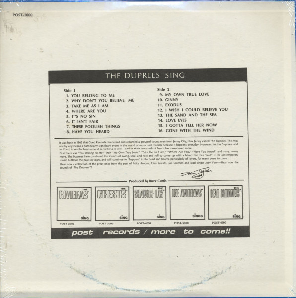 The Duprees Sing (LP)