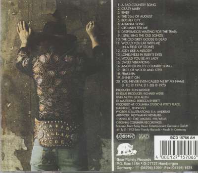 David Allan Coe CD: The Mysterious Rhinestone Cowboy - Once Upon A