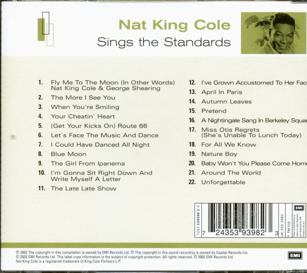 Sings The Standards (CD)