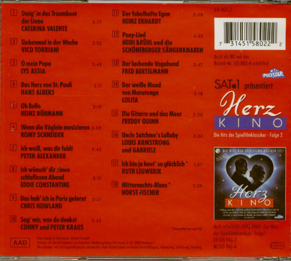 Herzkino - Die Hits Der Spielfilmklassiker Vol.2 (CD)