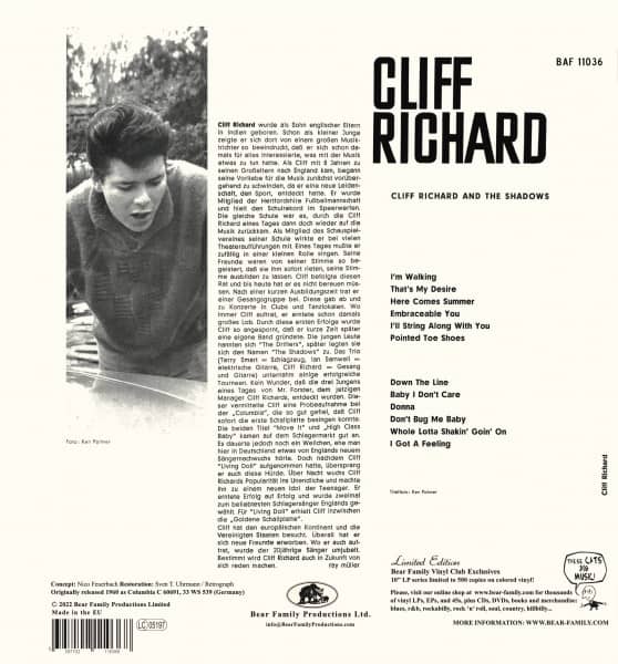 Cliff Richard (LP, 10inch, Ltd.)