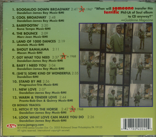 Boogaloo Down Broadway - The Best Of Fantastic Johnny C (CD)