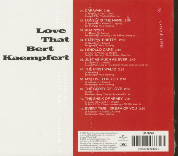 Love That Bert Kaempfert (1968) (CD)