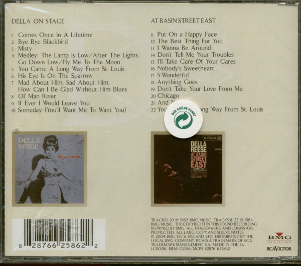 Della On Stage - At Basin Street East (2-CD)