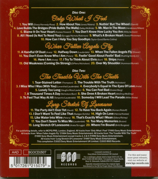Only What I Feel - When Fallen Angels Fly - The Trouble With The Truth - Long Stretch Of Lonesome (2-CD)