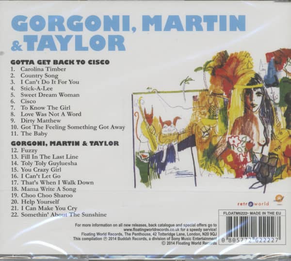 Gotta Get Back To Cisco - Gorgoni, Martin & Taylor (CD)
