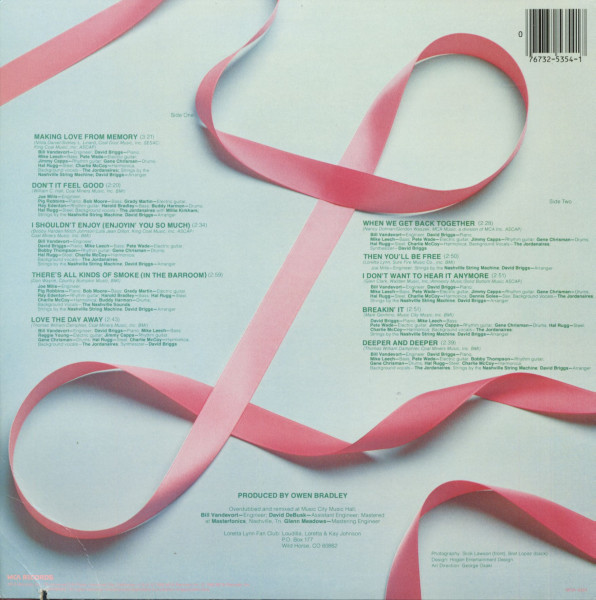 Making Love From Memory (LP, Cut-Out)
