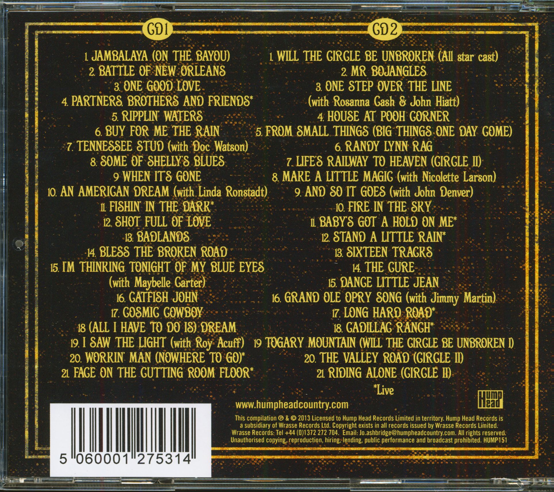 The Nitty Gritty Dirt Band CD Jambalaya The Definitive Collection (2