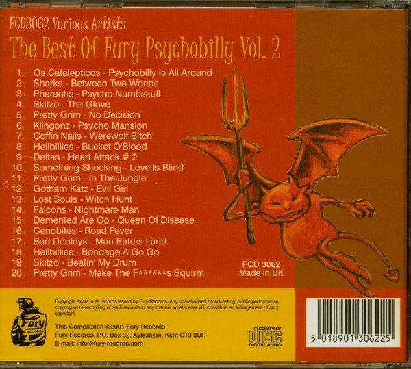Best Of Fury Psychobilly Vol.2 (CD)