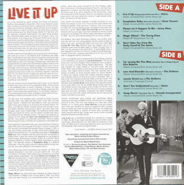 Joe Meek's Tea Chest Tapes - Live It Up (LP, 10inch)