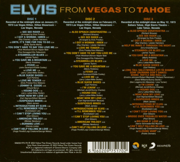 From Vegas To Tahoe (3-CD)