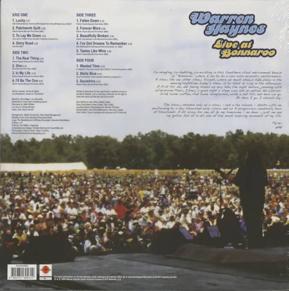 Live At Bonnaroo (2-LP, 180g clear Vinyl)