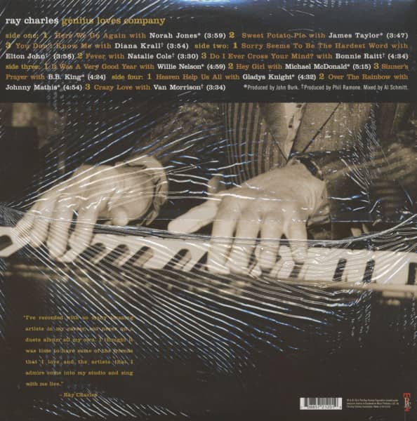 Genius Loves Company (2-LP, 180g Vinyl)