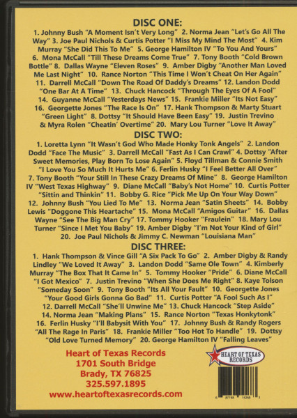 Heart Of Texas Country Music Association - 30th Anniversary Collection (3-CD)