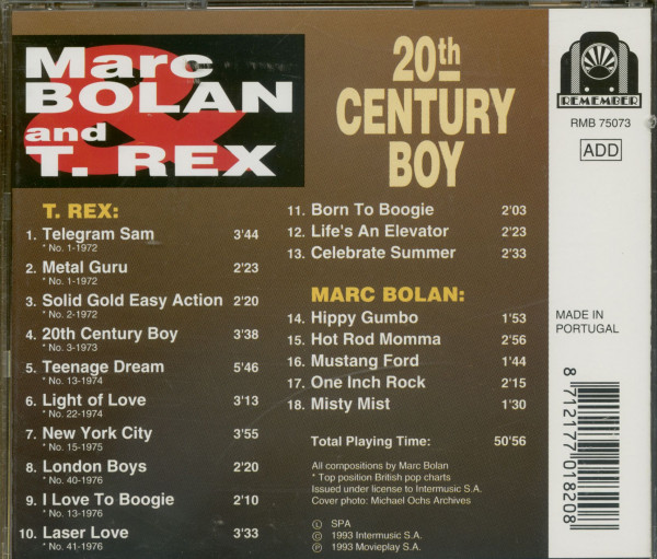 20th Century Boy (CD)