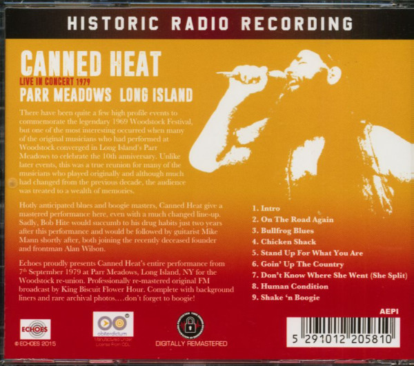 Live In Concert 1979 - Parr Meadows Long Island (CD)