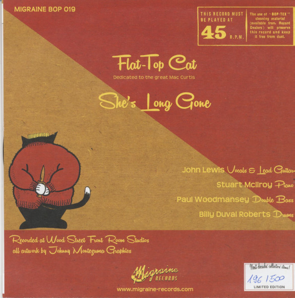 Flat-Top Cat - She's Long Gone (7inch, 45rpm, PS, Ltd.)