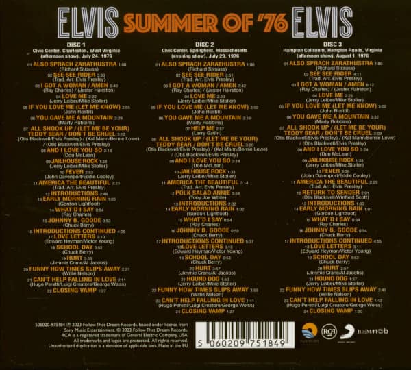 Elvis: Summer Of '76 (3-CD)