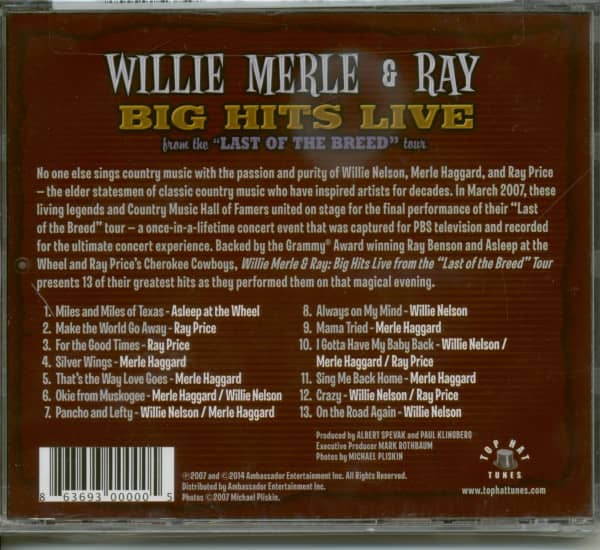 Willie Merle & Ray: Big Hits Live from the Last Breed Tour