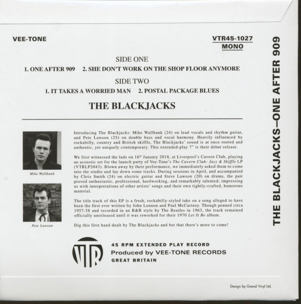 One After 909 (7inch, 45rpm, EP, PS, BC)