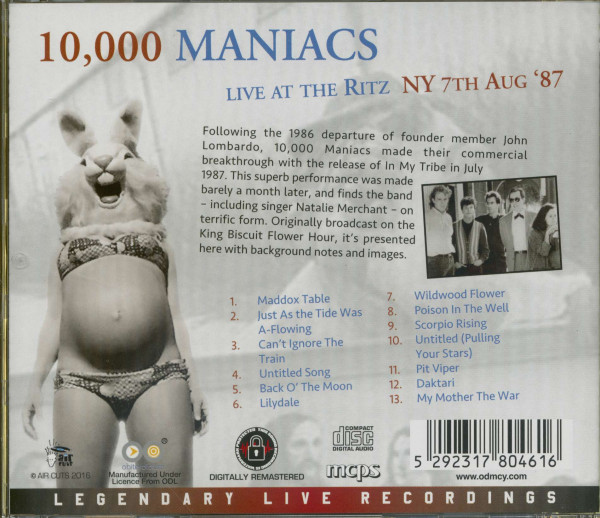 Live at the Ritz - NY -7th Aug.87 (CD)