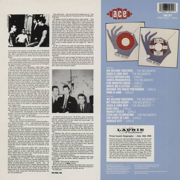 Carlo & The Belmonts (LP)
