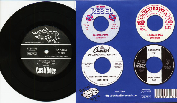 Cosh Boys...Play Rockabilly (7inch, EP, 45rpm, PS)