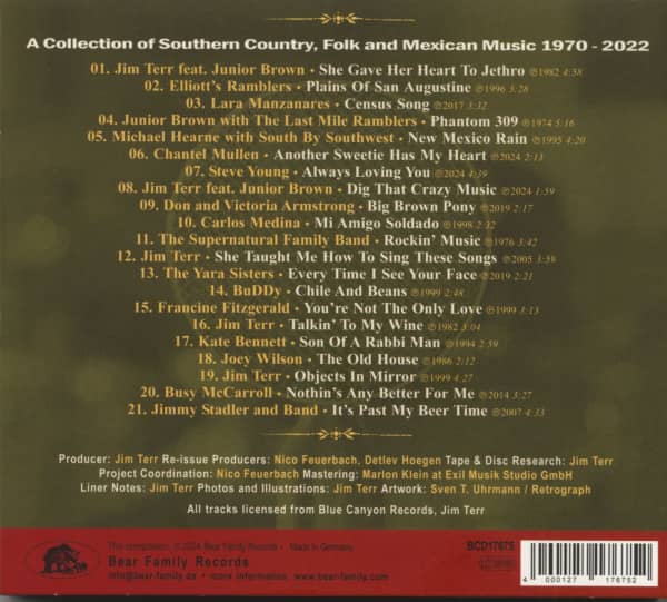 Treasures From The Blue Canyon Vaults – Songs And Singers from New Mexico And Beyond (CD)
