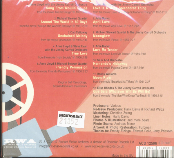 Just Sitting In The Balcony - Movie Memories Of The ‘50s (CD)