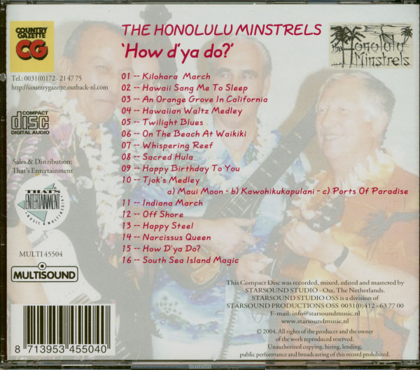 How D'ya Do ? (CD)