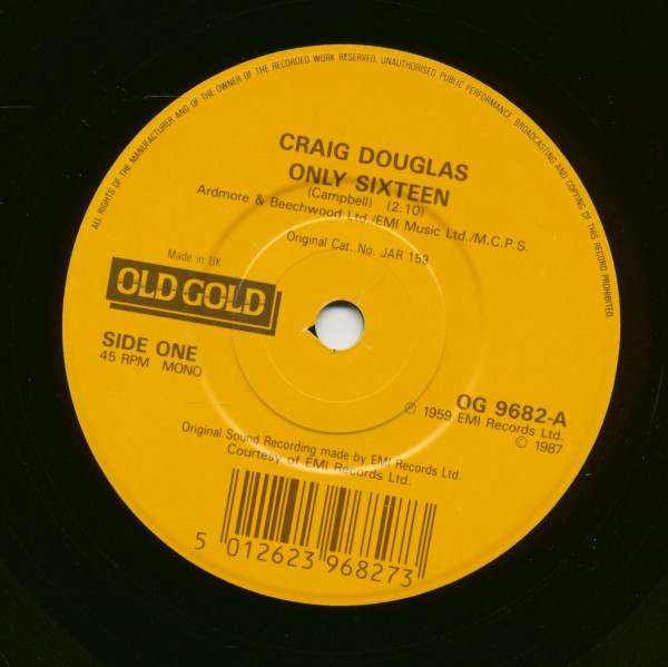 Only Sixteen - Pretty Blue Eyes (7inch, 45rpm,SC) Only Sixteen - Pretty Blue Eyes (7inch, 45rpm,SC)