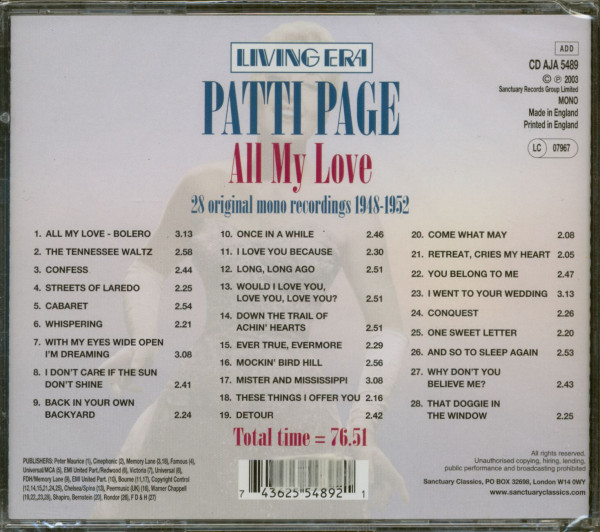 All My Love (CD)