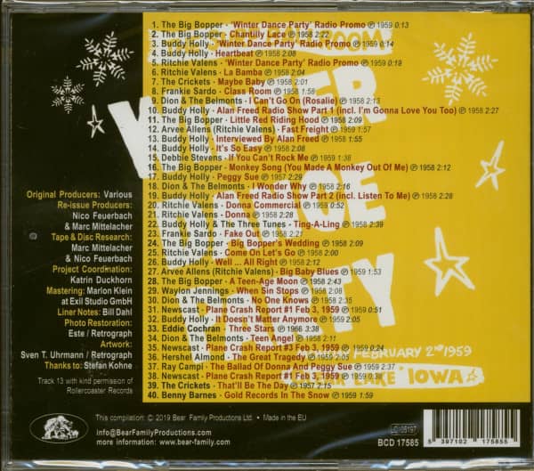 The Great Tragedy - Winter Dance Party 1959 (CD)