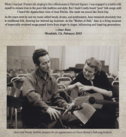 Preview: Dear Jean - Artists Celebrate Jean Ritchie (2-CD) Preview: Dear Jean - Artists Celebrate Jean Ritchie (2-CD)