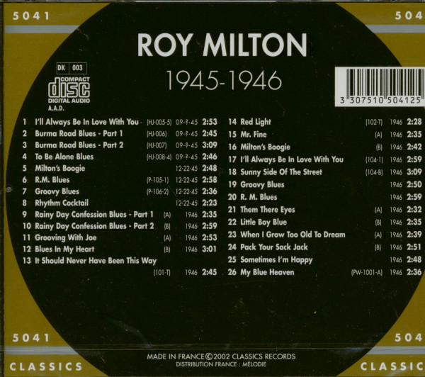 Classics 1945-1946 - The Chronological (CD)