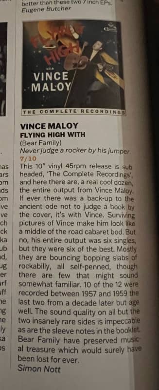 Presse - Vince Maloy Flying High With Vince Maloy - The Complete Recordings (LP, 10inch, 45rpm) Presse - Vince Maloy Flying High With Vince Maloy - The Complete Recordings (LP, 10inch, 45rpm)