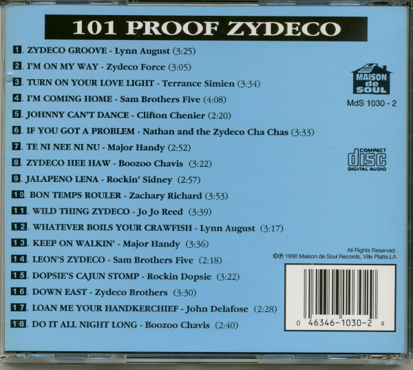 101 Proof Zydeco (CD)