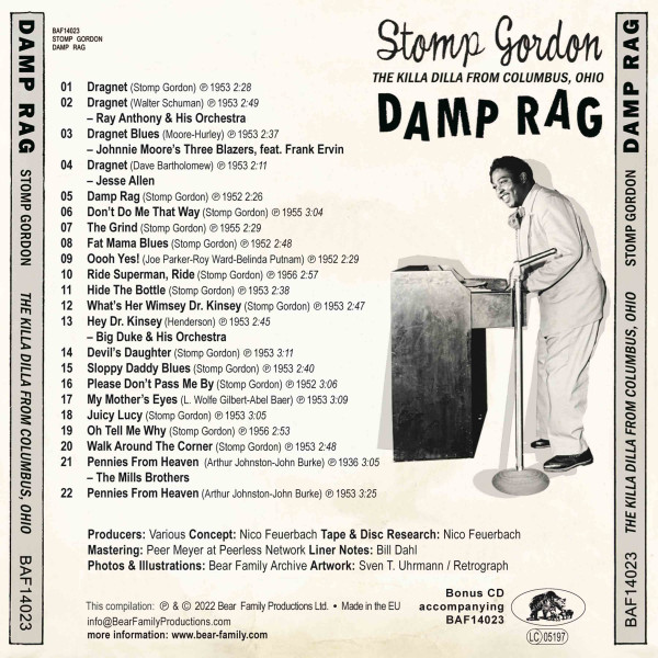 Damp Rag - The Killa Dilla From Columbus, Ohio (LP & CD, 10inch, 45rpm)