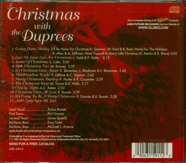 Christmas With The Duprees (CD)