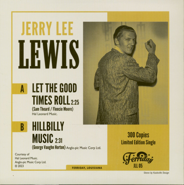 Let The Good Times Roll - Hillbilly Music (7inch, 45rpm, PS)