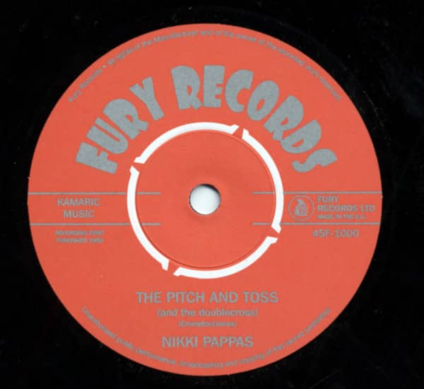 Nikki Pappas - The Fireballs U.K. 7inch, 45rpm Nikki Pappas - The Fireballs U.K. 7inch, 45rpm