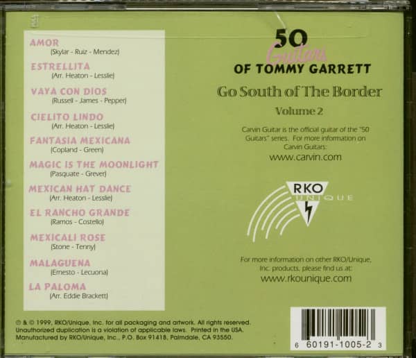 50 Guitars Of Tommy Garrett - Go South Of The Border Vol.2 (CD)
