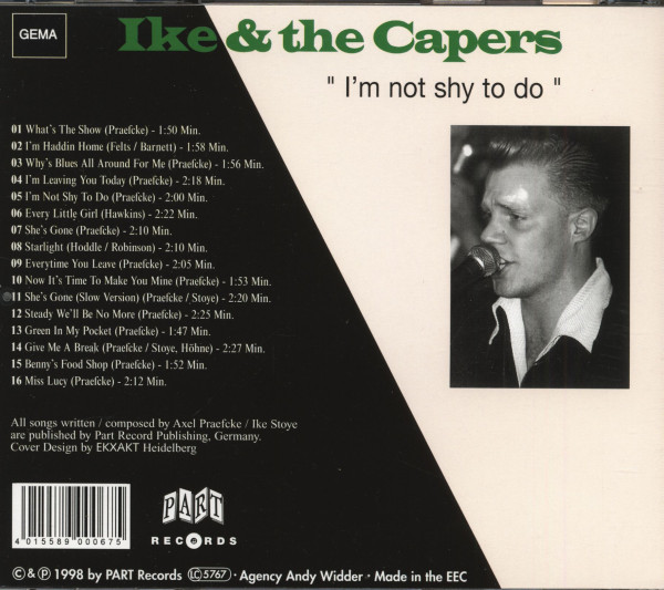 I'm Not Shy To Do (CD)