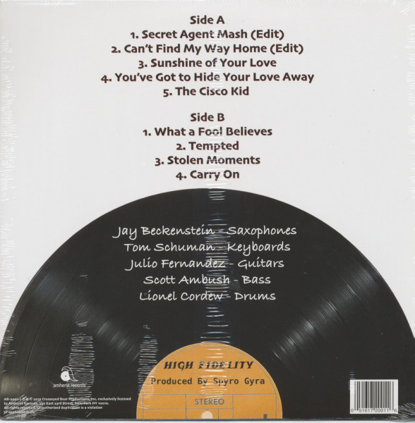 Vinyl Tap (LP, 180g clear Vinyl)