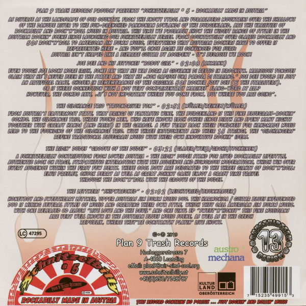 Schnitzelbilly No.5 - Rockabilly Made In Austria (7inch, EP, 33rpm, PS, SC, Purple Vinyl)