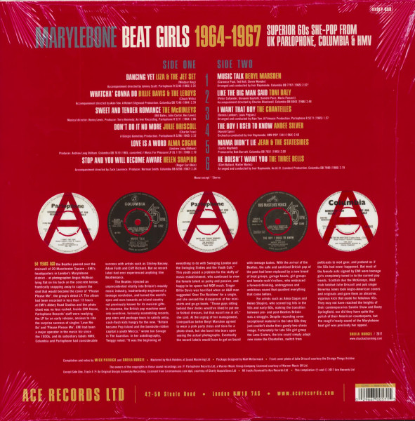 Marylebone Beat Girls 1964-1967 (LP, Orange Vinyl)