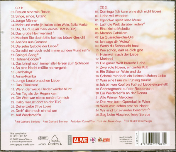 Die ganze Welt braucht Liebe - 50 große Erfolge (2-CD)