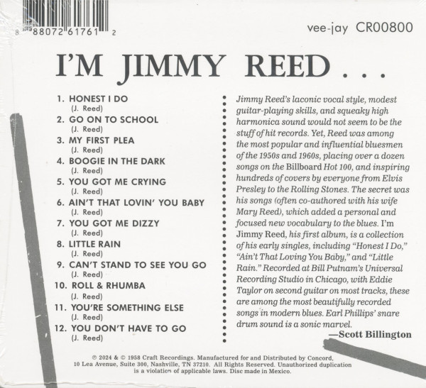 I'm Jimmy Reed (CD)