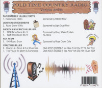 Preview: Old Time Country Radio - Radio Shows From The 1930s & 40s (CD) Preview: Old Time Country Radio - Radio Shows From The 1930s & 40s (CD)
