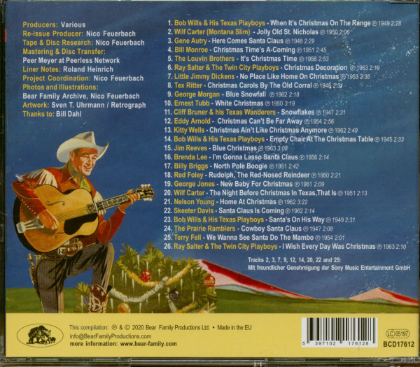 Christmas On The Range - 26 Festive and Swingin' Country Tunes (CD)